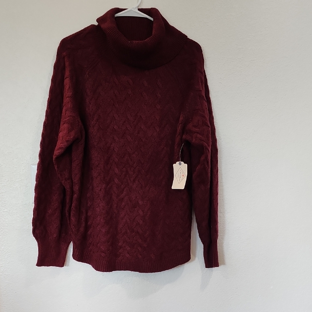 Women's Burgundy Sweater